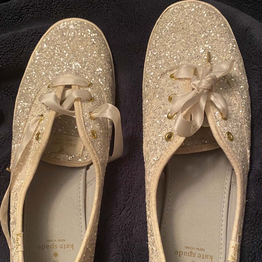 Keds x kate spade new york Champion Cream Glitter 11 M
